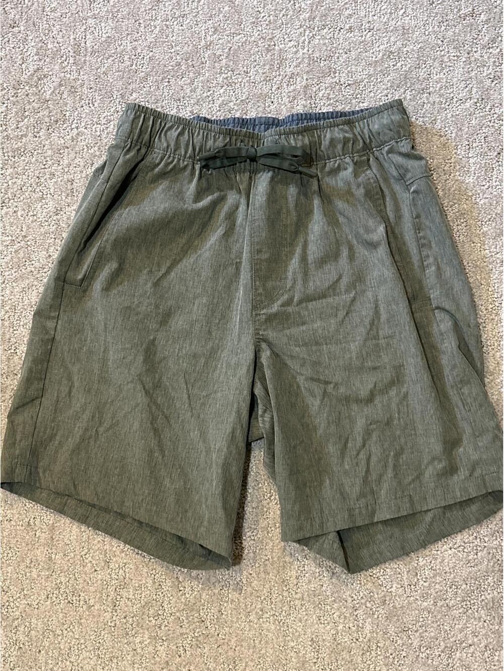 Eddie Bauer Casual Olive Green Drawstring Shorts